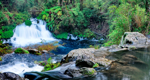 caída de agua rio de Villarrica