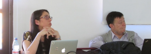 Claudia Vásquez expuso en el lanzamiento del libro "Estadística y Probabilidades para Profesores de Matemática"