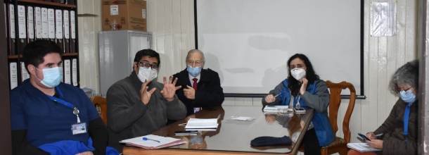 Reunión integrantes de cuerpo de salud