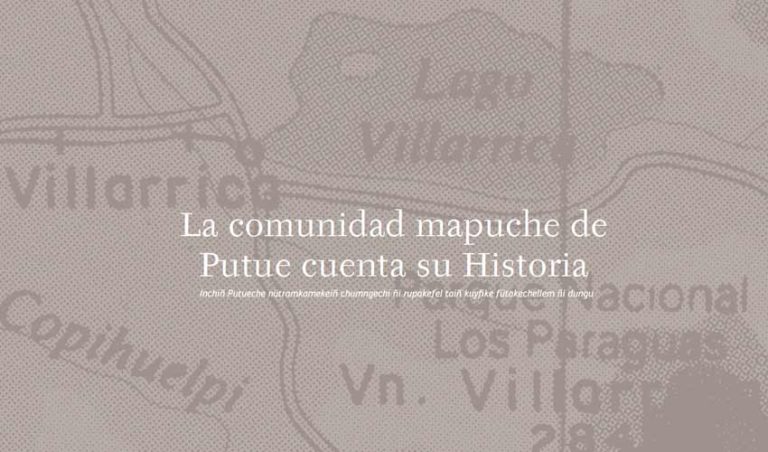 Portada libro La comunidad mapuche de Putue cuenta su historia